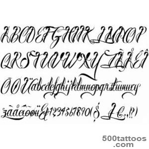 Fonts tattoo design, idea, image