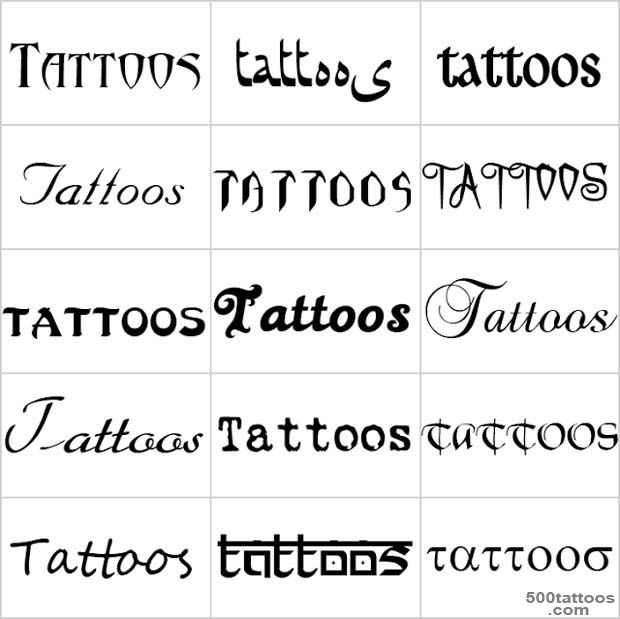 Tattoo Desgins  Tattoo Font Photos_34