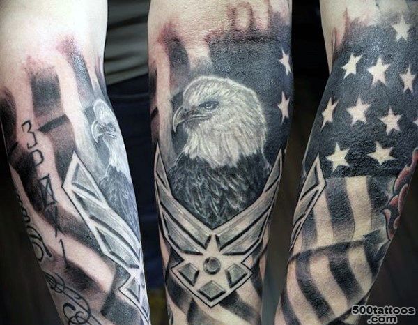 70 Air Force Tattoos For Men   USAF Design Ideas_31