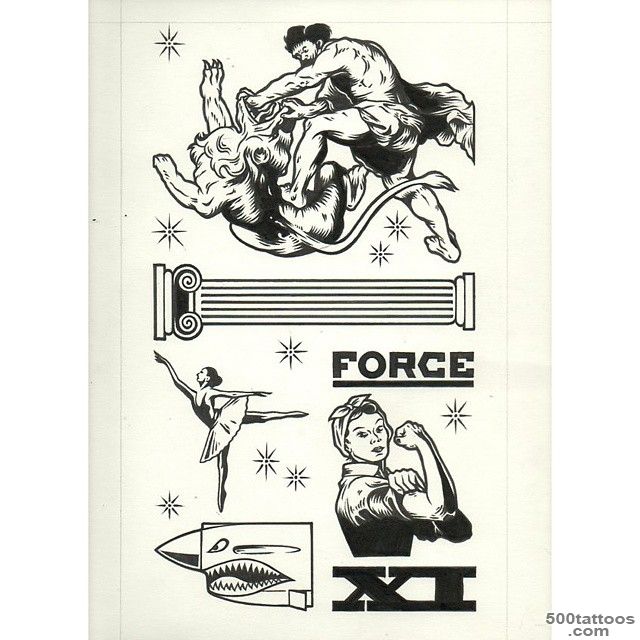 Flash tattoo  Tarot card “ XI La Force ”...   KRANK_35