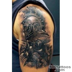 50 Gladiator Tattoo Ideas For Men   Amphitheaters And Armor_1