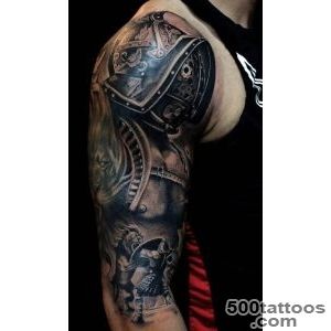 50 Gladiator Tattoo Ideas For Men   Amphitheaters And Armor_4