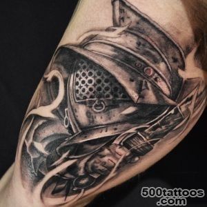 50 Gladiator Tattoo Ideas For Men   Amphitheaters And Armor_18