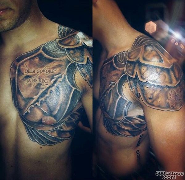 50 Gladiator Tattoo Ideas For Men   Amphitheaters And Armor_16