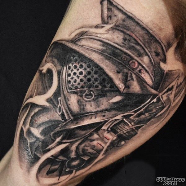 50 Gladiator Tattoo Ideas For Men   Amphitheaters And Armor_18