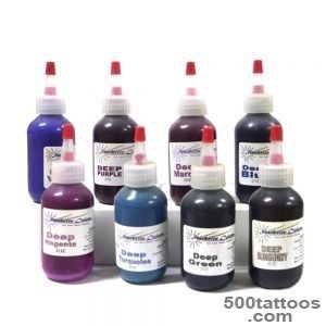 Tattoo ink set with Starbrite 8 deep colors in 2 oz bottles_39