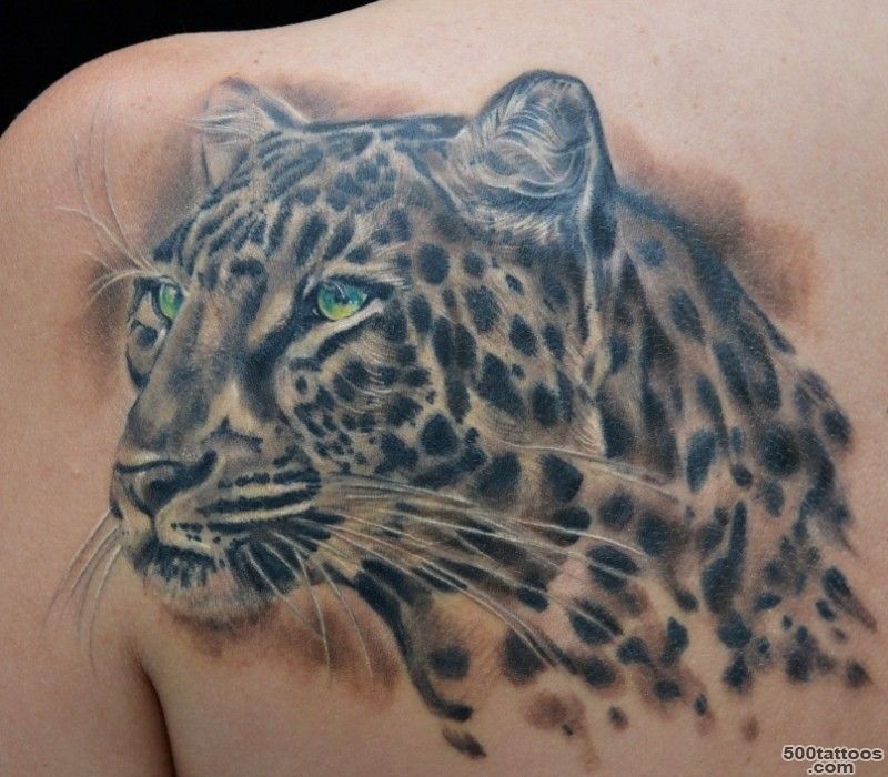 Black ink jaguar growls tattoo design   Tattooimages.biz_10