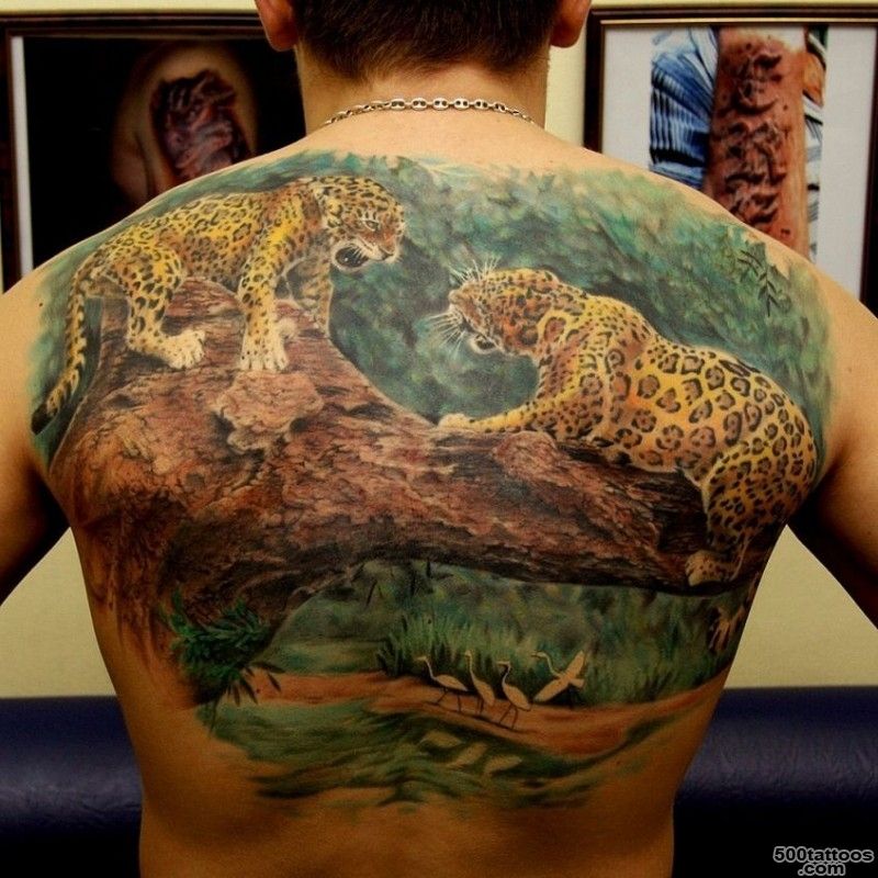 Black ink jaguar growls tattoo design   Tattooimages.biz_43