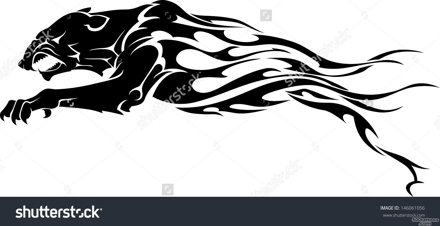 Jaguar Flame Tattoo Stock Vector Illustration 146061056  Shutterstock_41