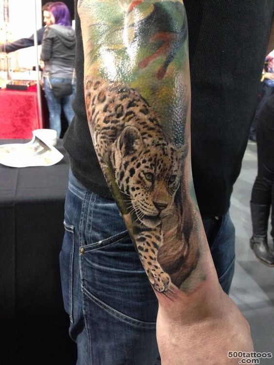 Jaguar tattoo, part of award winning sleeve #tattoofeeze #skindeep ..._19
