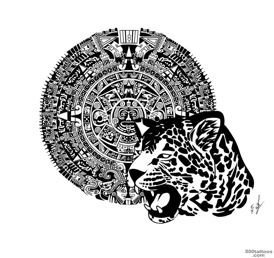 Pin Aztec Jaguar Tattoo On Half Sleeve on Pinterest_34
