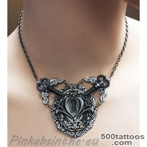 DeviantArt More Like Keyhole chest piece tattoo necklace I by _40