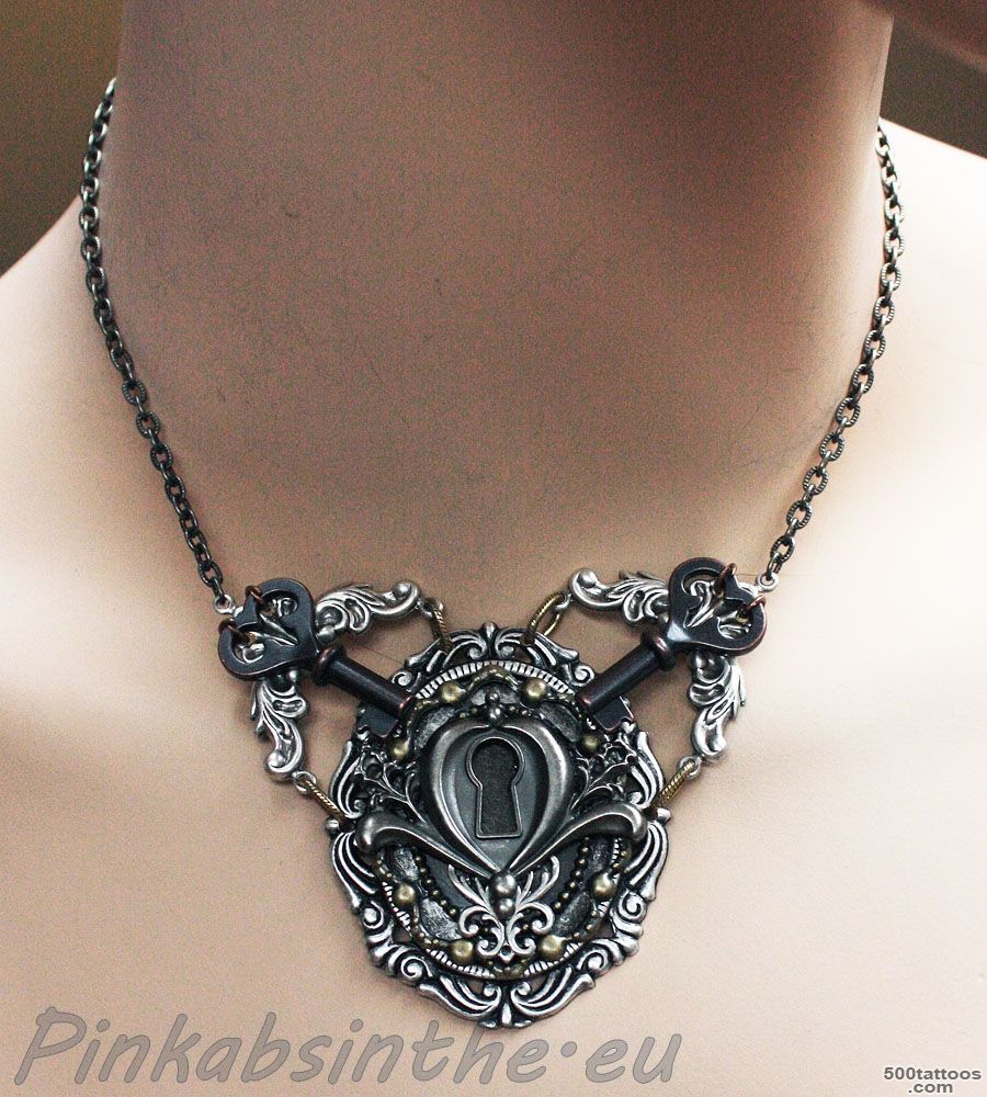 DeviantArt More Like Keyhole chest piece tattoo necklace I by ..._40