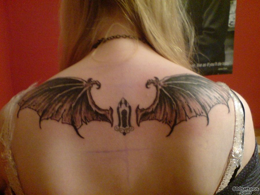 DeviantArt More Like wings and keyhole tattoo by gruenerwicht_27