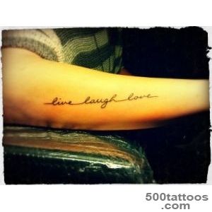Live Laugh Love Tattoos Designs, Ideas and Meaning  Tattoos For You_4