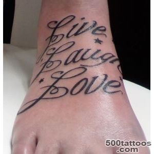Live Love Laugh Tattoo For Foot  Tattoobitecom_25