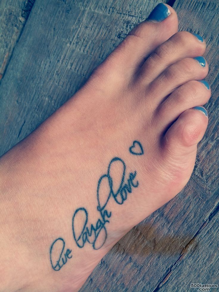 Live Love Laugh Tattoo For Foot  Tattoobite.com_5