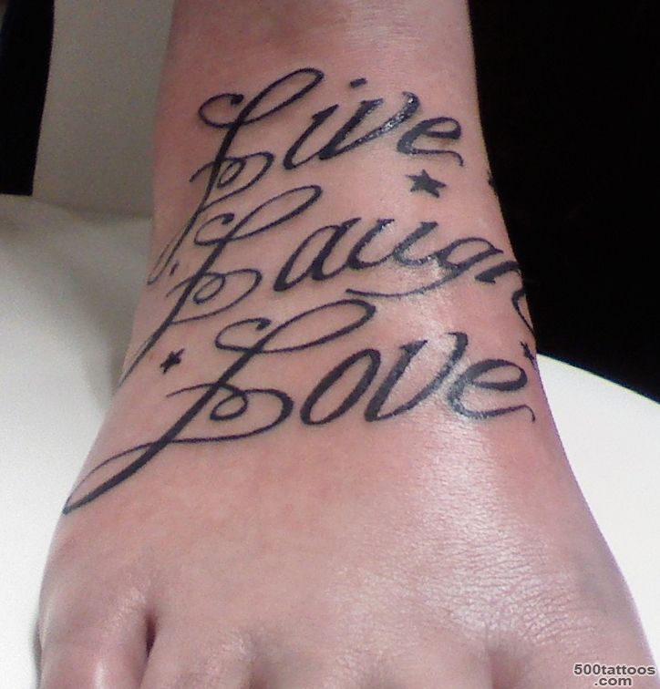 Live Love Laugh Tattoo For Foot  Tattoobite.com_25