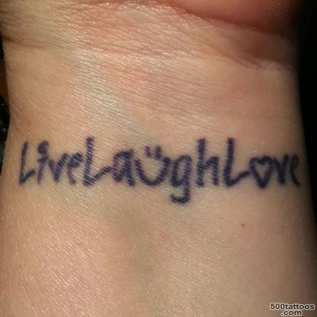 Live Written Tattoo On Wrist   Tattoes Idea 2015  2016_8