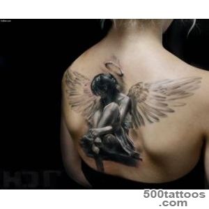 35+ Most Beautiful 3D Angel Tattoos – Best Angel Warrior With _29