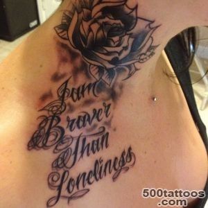I am Braver than Loneliness #ink #inkslinger #tattoo #tr…  Flickr_46
