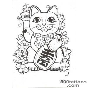 1000+ ideas about Lucky Cat Tattoo on Pinterest  Cat Tattoos _13