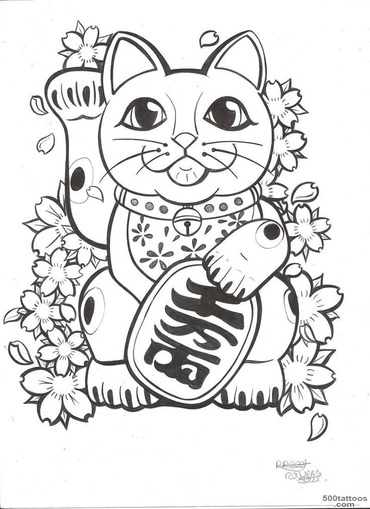 1000+ ideas about Lucky Cat Tattoo on Pinterest  Cat Tattoos ..._13