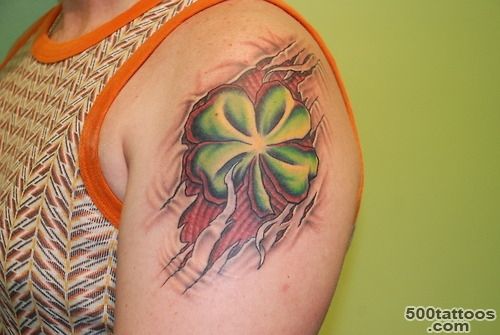 Shamrock Irish Luck Tattoo On Shoulder  Tattoobite.com_32