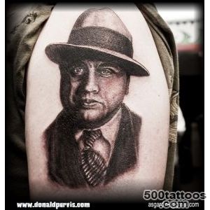 Al Capone tattoo portrait   Mafia Ways   Mafia and Organized Crime _36