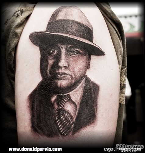 Al Capone tattoo portrait   Mafia Ways   Mafia and Organized Crime ..._36
