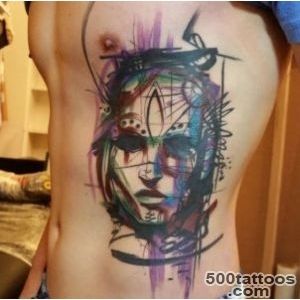 Sketchy Marker Face Tattoo by Ael Lim   TattooBlend_41