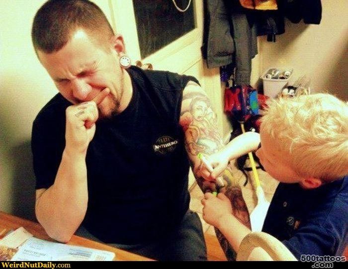 Funny Pictures @ WeirdNutDaily   Magic Marker Tattoo_38
