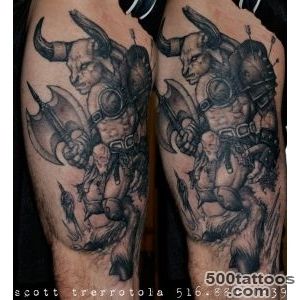 Tattoos By Scott Trerrotola Minotaur Tattoo_2