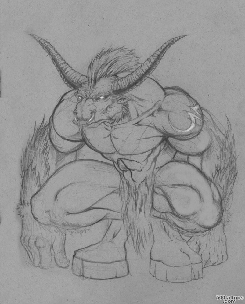 Pin Top Minotaur Drawings Images For Pinterest Tattoos on Pinterest_30