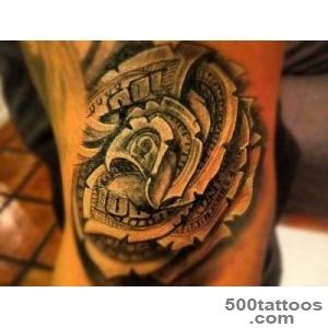 23 Tremendous Money Rose Tattoo Ideas   SloDive_36
