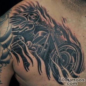 60 Motorcycle Tattoos For Men   Two Wheel Design Ideas_30