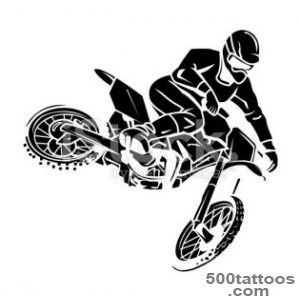Moto cross rider tattoo stock vector art 54610660   iStock_45