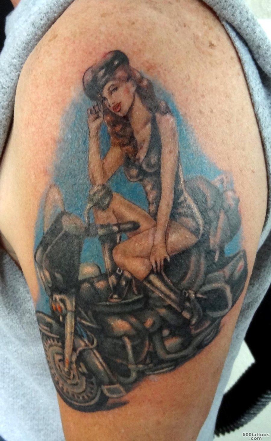 Motoblogn The My Babe Rides A Motorcycle Tattoo Gallery_41