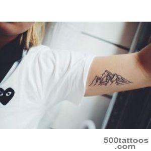 Mountains tattoo design, idea, image