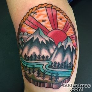 60 Fabulous Mountain Tattoo Designs for All Ages_28
