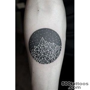 Hand Mountains Blackwork tattoo  Best Tattoo Ideas Gallery_32