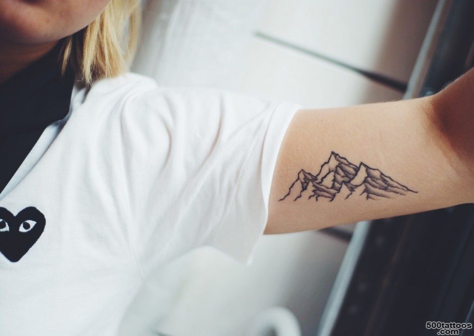 16+ Amazing Mountain Tattoos On Bicep_22