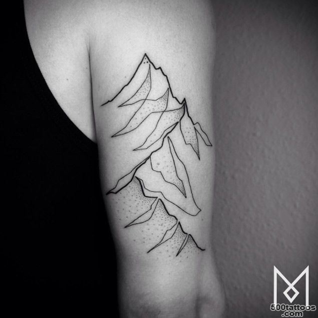 25 Breathtaking Mountain Tattoos That Flat Out Rock   TattooBlend_14