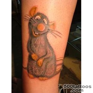 Huge cartoon ratatouille mouse tattoo   Tattoosre_20