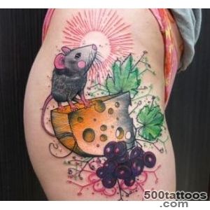 Mouse and Cheese Waist Tattoo by Schwein   TattooBlend_15