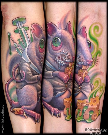 Arm Fantasy Mouse Tattoo by Nick Baxter_34