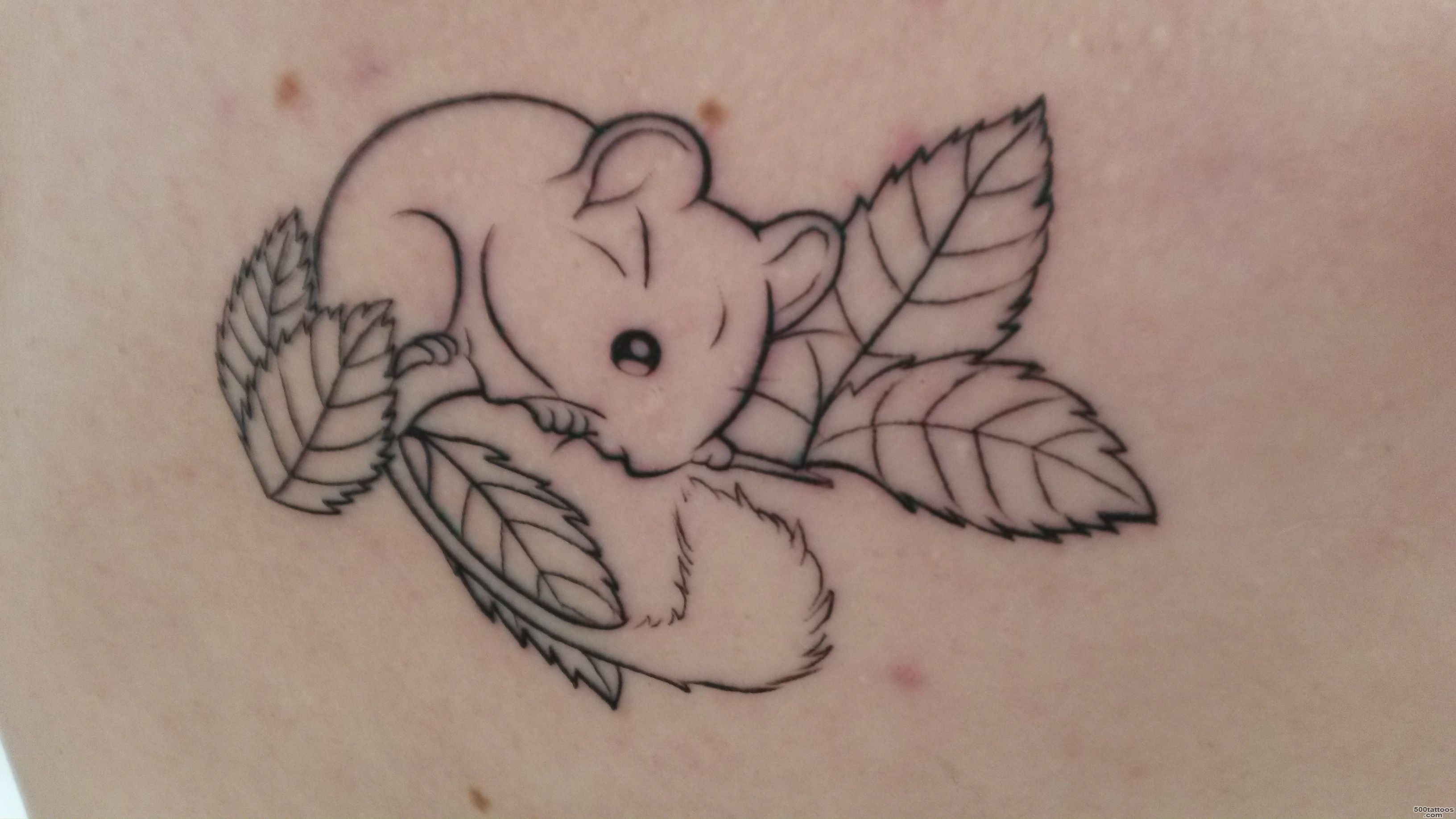 Outline of my harvest mouse tattoo   Nina Wu, Zen Ink Tattoo ..._1