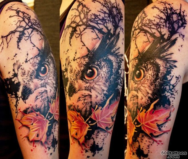 Owl tattoo by Jacob Pedersen  Photo No. 7636_44