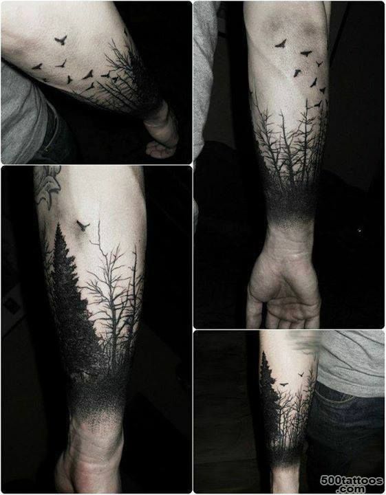 Tattoo of a nature scene.  Art  Pinterest  Scene, Nature and ..._35