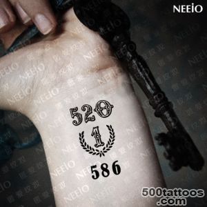 22+ Wrist Number Tattoos Collection_23